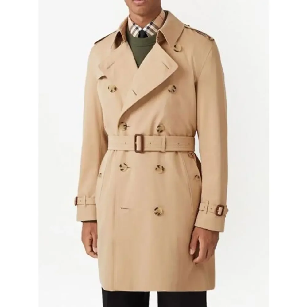 Burberry Burberrys' Trench Coat Kensington Nova Made in England sz 46R VTG Tan - Picture 1 of 16